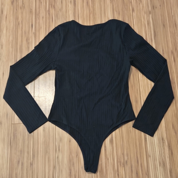 NWT Zeagoo Black Long Sleeve Bodysuit - Picture 5 of 6